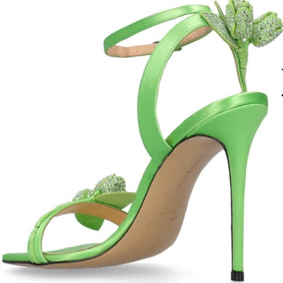 Mach and Mach 110mm Wonder Tulip Satin Sandals - Picture 5 of 5